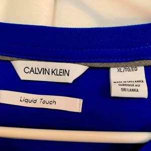 Calvin Klien XL Blue Athletic Shirts (liquid touch fabric)